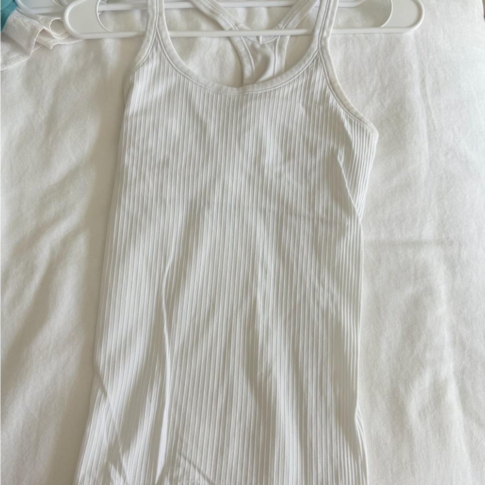 White ebb to street lululemon Ribbed Tank Top